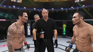 Max Holloway vs Tony Ferguson UFC 4 Simulation (AI)