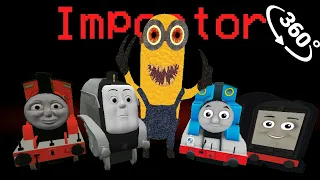 MINION EXE Impostor vs THOMAS and FRIENDS in 🚀 Among Us Minecraft 360°