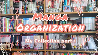 Organizing my Manga Collection (500+ vol.) 📚  ASMR (kinda)|| My Whole Collection part 1