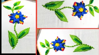 Beautiful 3D Flower designs 💐 🌺🔥 Hand embroidery Kadhai embroidery design!