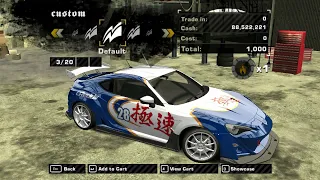 Toyota GT 86 - Customization JUNKMAN | Need For Speed Most Wanted 2005 | SHOHAN | 4K