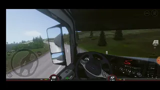 POV -TRUCK DRIVING LECH TO STTUTGART. Truckers of Europe 3 Gameplay on Samsung A71.