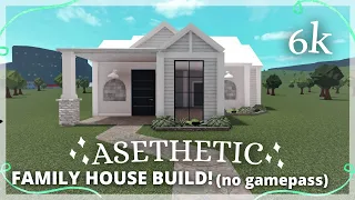 6K! BLOXBURG: AESTHETIC FAMILY HOUSE BUILD, NO GAMEPASS