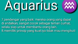 15 fakta unik dari zodiak Aquarius ♒