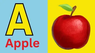 English alphabet | Learn alphabet A to Z | ABC preschool book learning A for APPLE phonetics   part4