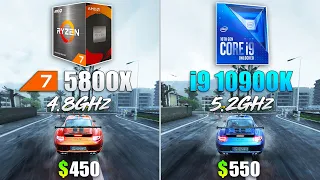 Ryzen 7 5800X OC vs Core i9 10900K OC - Test in 10 Games