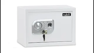 Rubik Biometric Fingerprint Safe Box RBFPN25, How to Open, Set & Change Pin Code Password and Keys