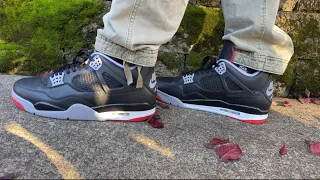 Early look at Air Jordan 4 Bred Reimagined - On Foot Review and Sizing Guide- Option B