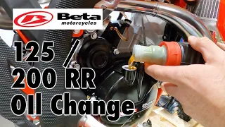 How to Change Oil on a Beta 125/ 200 RR | Gear Oil Change Walk Through |  2-Stroke Beta Motorcycle