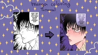 how to color a manga panel | ibis paint x tutorial