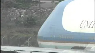 El presidente Barack Obama llega a Cartagena