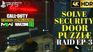 How to Solve Security Door Puzzle Raid Episode 3 MW2 Door Puzzle| MW2 Raid EP 3 Security Door Puzzle