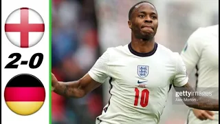 England vs Germany 2-0 - Highlights & Goals RESUMEN y GOLES - 2021