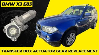 2006 BMW X3 E83 Transfer Box Actuator Gear Replacement