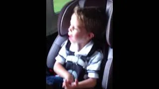 Boy singing Bruno Mars; Locked out of Heaven