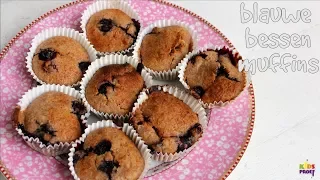 Blauwe bessen muffins