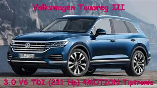 0-100 km/h Volkswagen Touareg III 3.0 V6 TDI (231 Hp) 4MOTION Tiptronic