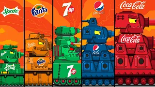 Эволюция Гибридов КВ-44 Coca-Cola vs КВ55 Pepsi vs КВ-6 Fanta - Мультики про танки + СТАРЫЕ СЕРИИ