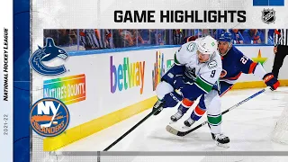 Canucks @ Islanders 3/3 | NHL Highlights 2022