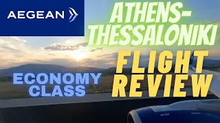 Flight Review | Aegean Airlines (Economy) | Airbus A320neo | Athens-Thessaloniki (ATH-SKG) | 4K