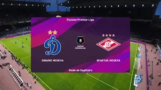 PES 2020 | Dinamo Moscow vs Sparta Moscow - Russian Premier Liga | 29/02/2020 | 1080p 60FPS