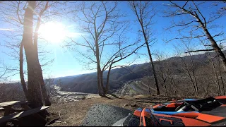 Ride up to Death Rock - Hatfield McCoy Trails - Outlaws - Williamson, WV. - 4K - December 23 2020