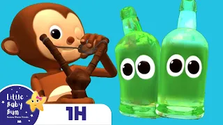 10 Green Bottles + More Nursery Rhymes & Kids Songs - ABCs and 123s | Learn with Little Baby Bum