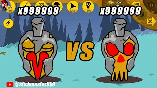 9999 GIANT STONE ZOMBIE VS 9999 GIANT BOSS SURVIVORS IN NIGHT 1000 | STICK WAR LEGACY | STICK MASTER