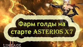 Фармим GOLD на старте Asterios х7 / Заработок на новом сервере - LINEAGE 2