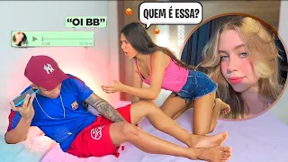 ELA ESCUTOU ÁUDIO DE OUTRA NO MEU CELULAR! (DEU RUIM )