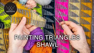 Painting Triangles Shawl Tutorial