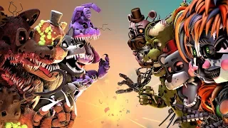 FNaF Twisted vs Salvaged Animatronics