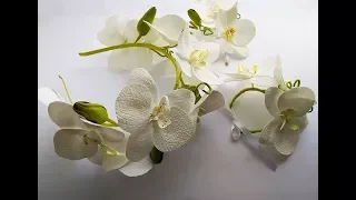 Ободок с Орхидеями из Фоамирана  🌸 DIY...rim from foamiran...