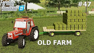FS 22 |OLD FARM| September haymaking. Square small bales of hay and straw. | Timelapse #47