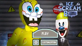 Ice Scream 8 SpongeBob Mod Full Gameplay