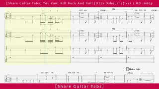 [Share Guitar Tabs] You Cant Kill Rock And Roll (Ozzy Osbourne) ver 2 HD 1080p