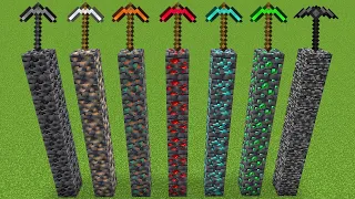 Which pickaxe is faster than other in Minecraft? Comparison