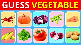 Guess the 50 Vegetables Quiz 🥕🍅🧄 | 50 Different vegetables