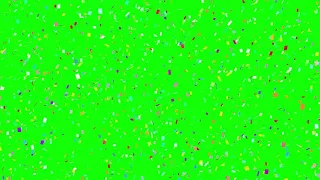 Green Screen Confetti Animation | Confetti Chroma key free copyright