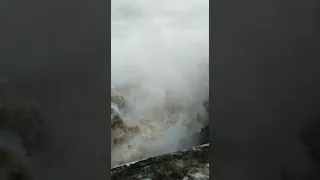 dam opening very dangerous water fall 😲