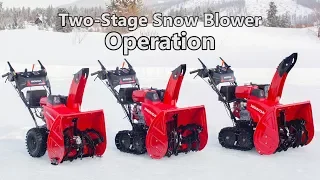 Honda Two-Stage Snow Blower Operation