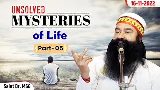 Unsolved Mysteries of Life (Part-5) I Saint Dr. MSG | 16th November 2022 | Live from Barnawa, UP