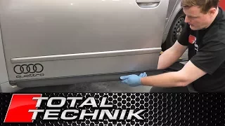 How to Remove Door Blades Moulding Trim - Audi A4 S4 - B6 B7 - 2001-2008 - TOTAL TECHNIK