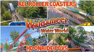 Waldameer - All Roller Coasters HD On-Ride POVs