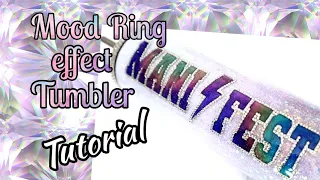 Mood Ring effect Tumbler Tutorial using Liquid Crystal