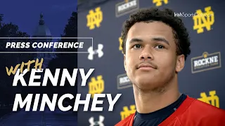 Notre Dame QB Kenny Minchey Post-Practice | Notre Dame Football