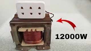 Turn Transformer into 230V 12000W Most Powerful Generator