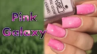 Pink Glaxy Nails || Winx Club Project