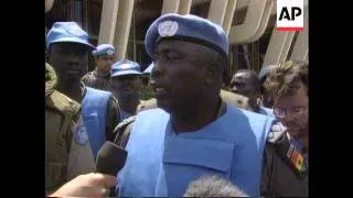 Rwanda - UN Officer Killed In Shell Blast/Refugees