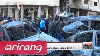 Syria peace talks hit trouble after Damascus blast kills at least 60